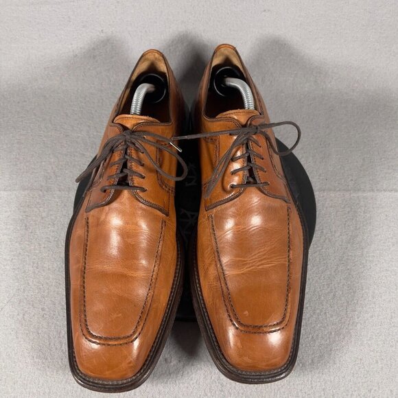 Magnanni Derby Dress Shoe Brown Leather Square Toe Mens Size 10 main image 5